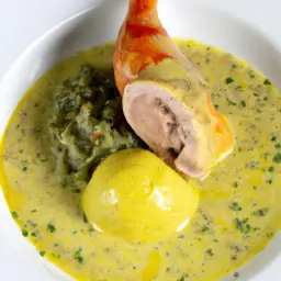 Kaninchen in Estragonsoße mit Knödel